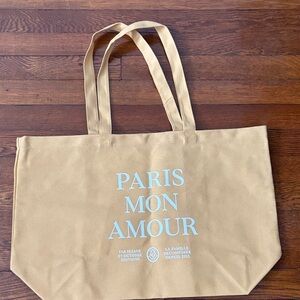 Sezane yellow tote bag